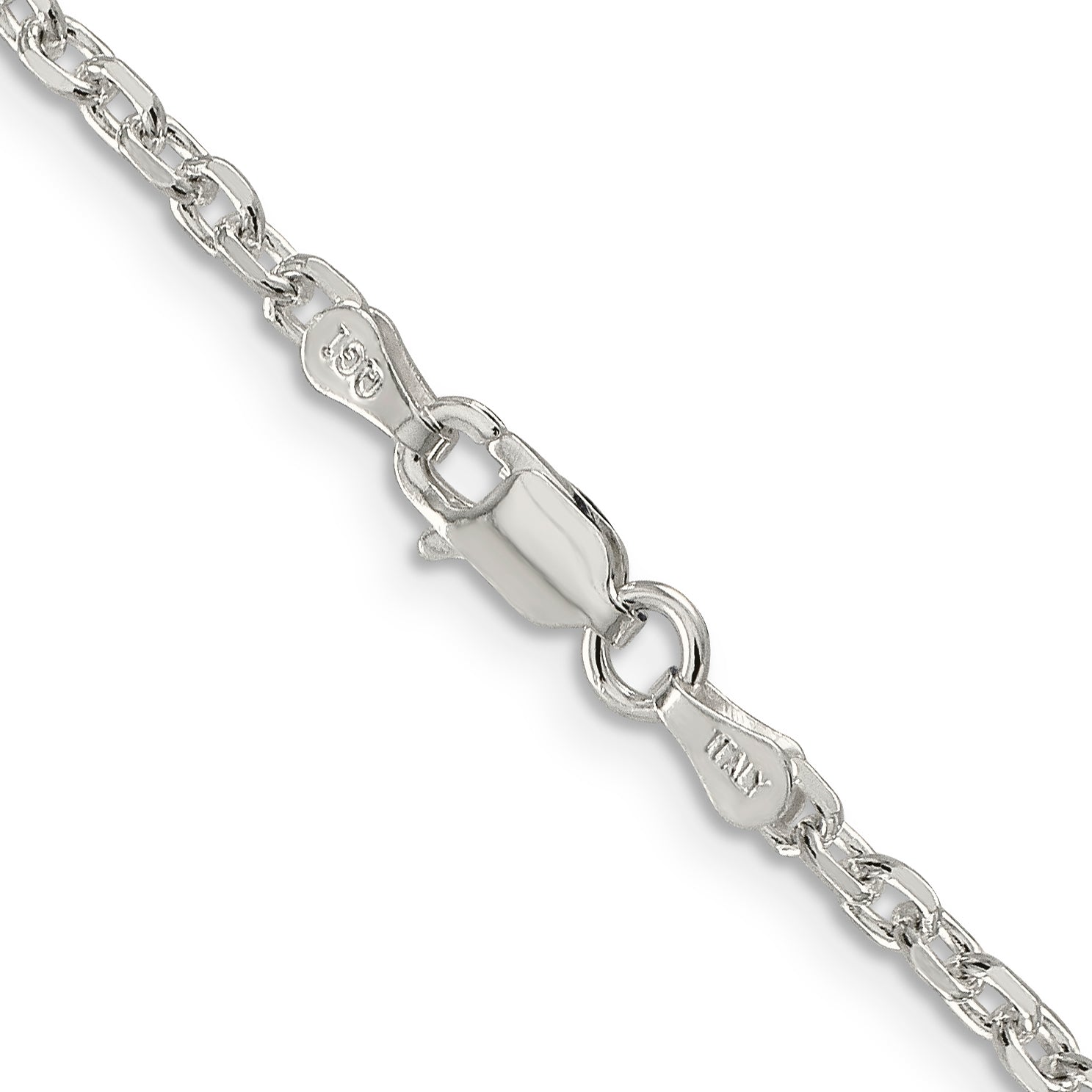 Sterling Silver Diamond-Cut Forzantine Chain Necklace 2.75mm