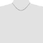 Sterling Silver Diamond-Cut Forzantine Chain Necklace 2.75mm