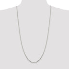 Sterling Silver 2.75mm Diamond-Cut Forzantine Cable Chain