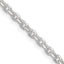 Sterling Silver Diamond-Cut Forzantine Chain Necklace 2.75mm