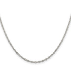 Sterling Silver 2.25mm Fancy Navette Link Chain