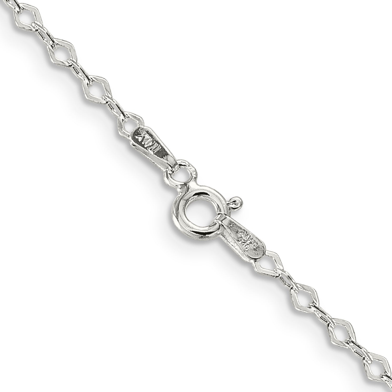 Sterling Silver Link Chain Necklace 2.25mm