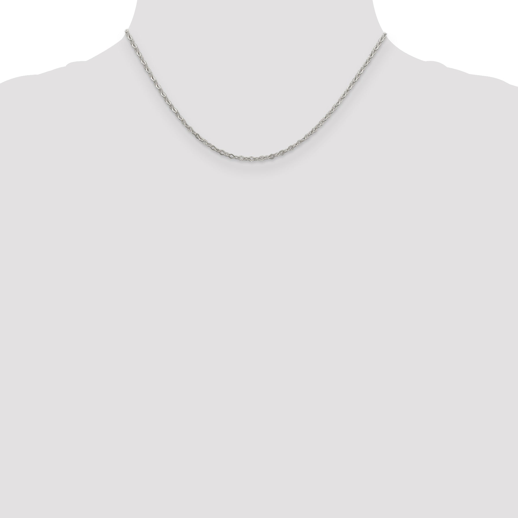 Sterling Silver Link Chain Necklace 2.25mm