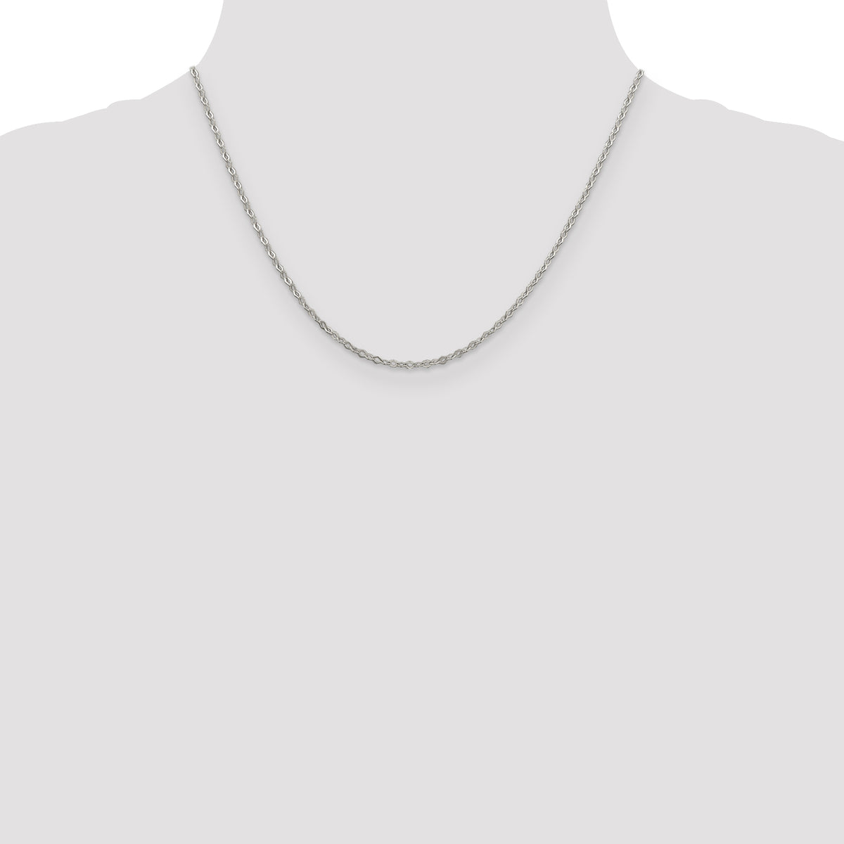 Sterling Silver 2.25mm Fancy Navette Link Chain