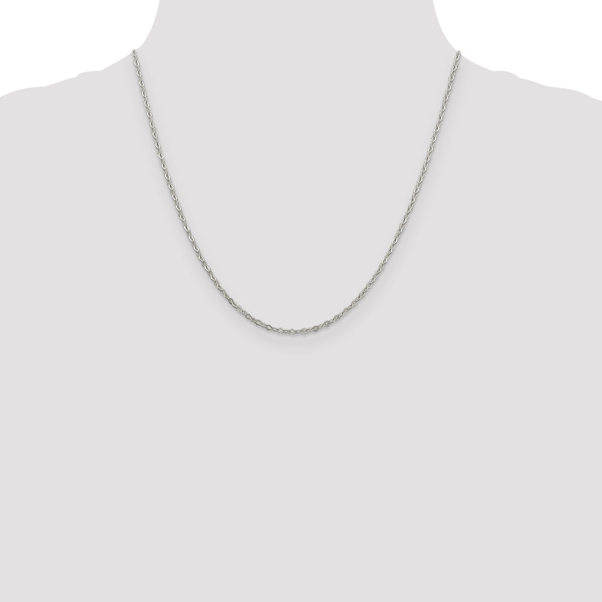 Sterling Silver 2.25mm Fancy Navette Link Chain