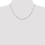 Sterling Silver Anchor Chain Necklace 2mm