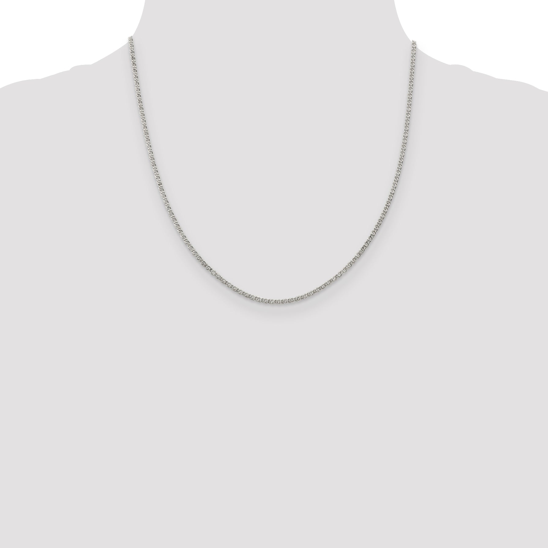 Sterling Silver 2mm Fancy Anchor Pendant Chain Anklet