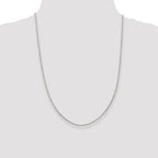 Sterling Silver 2mm Fancy Anchor Pendant Chain Anklet