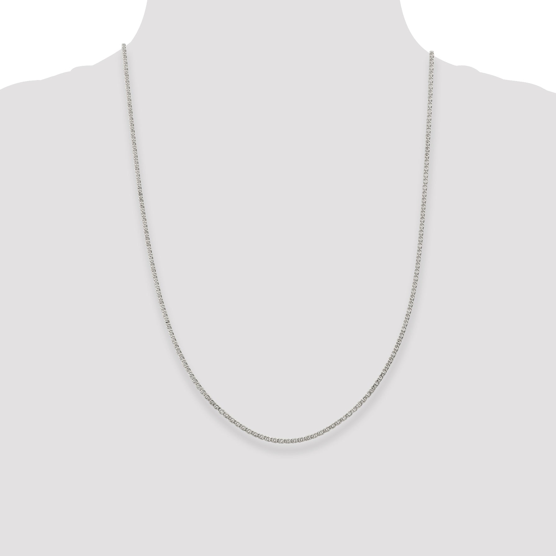 Sterling Silver 2mm Fancy Anchor Pendant Chain Anklet