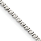 Sterling Silver Anchor Chain Necklace 2mm