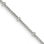 Sterling Silver Beaded Chain Necklace 1.25mm