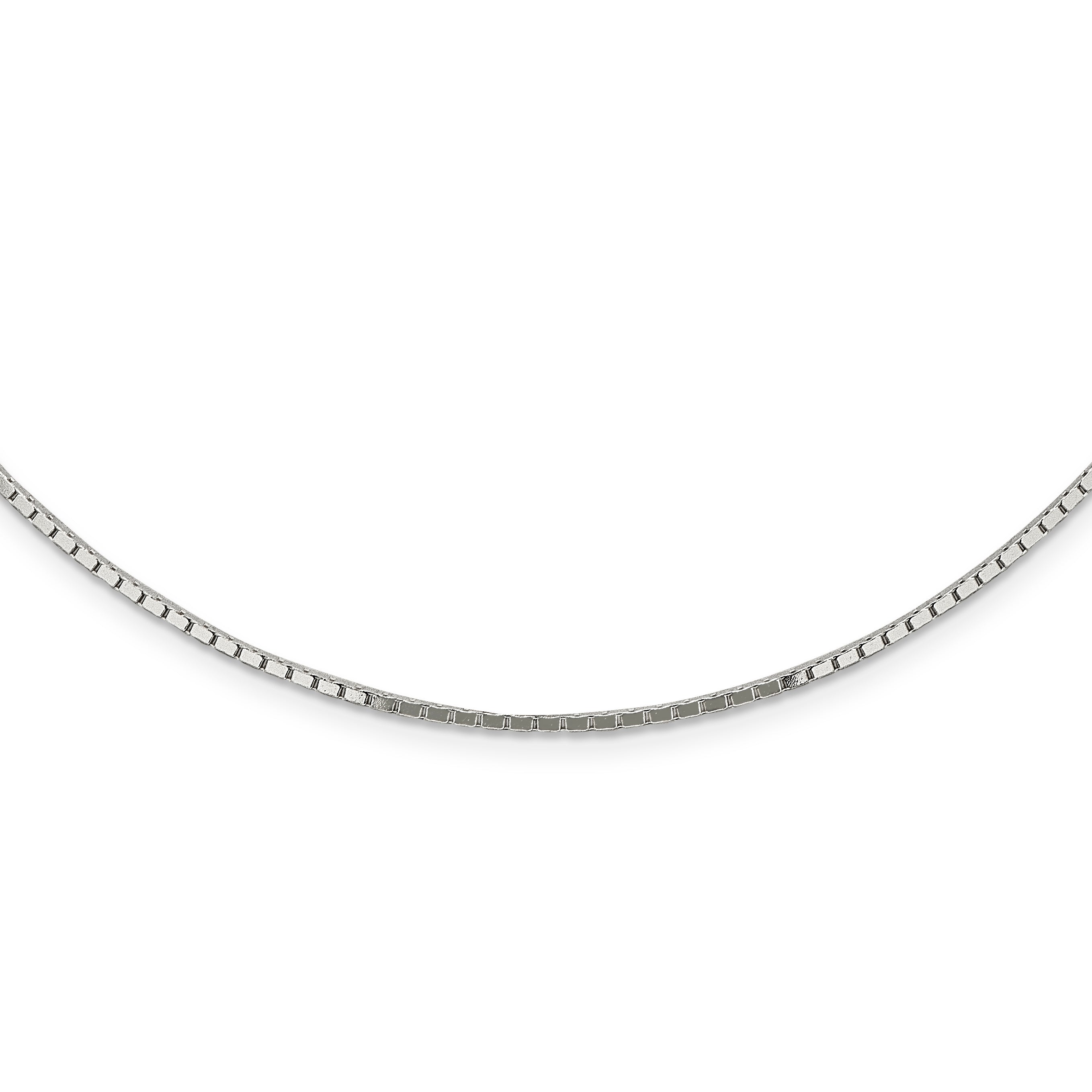 Sterling Silver Box Chain Necklace 1.5mm Secondary image