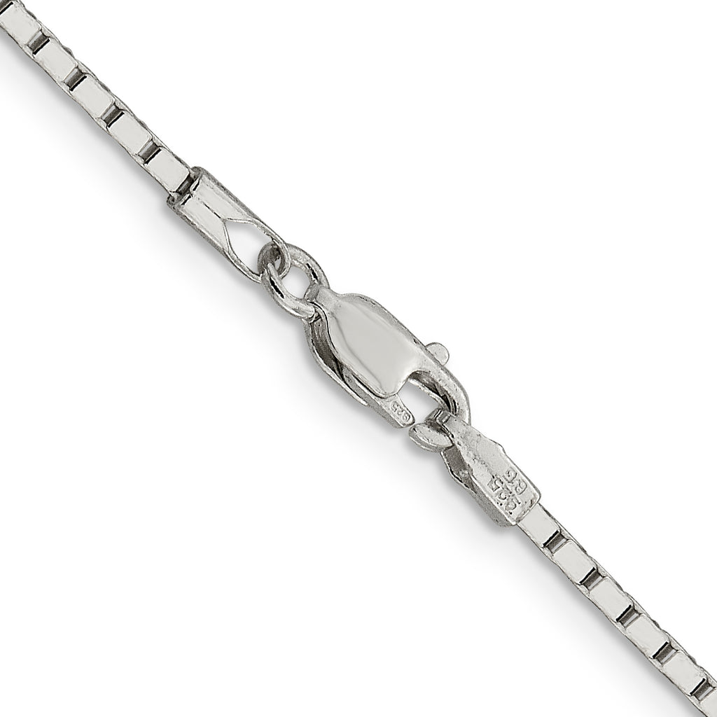 Sterling Silver Box Chain Necklace 1.5mm