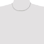 Sterling Silver Box Chain Necklace 1.5mm