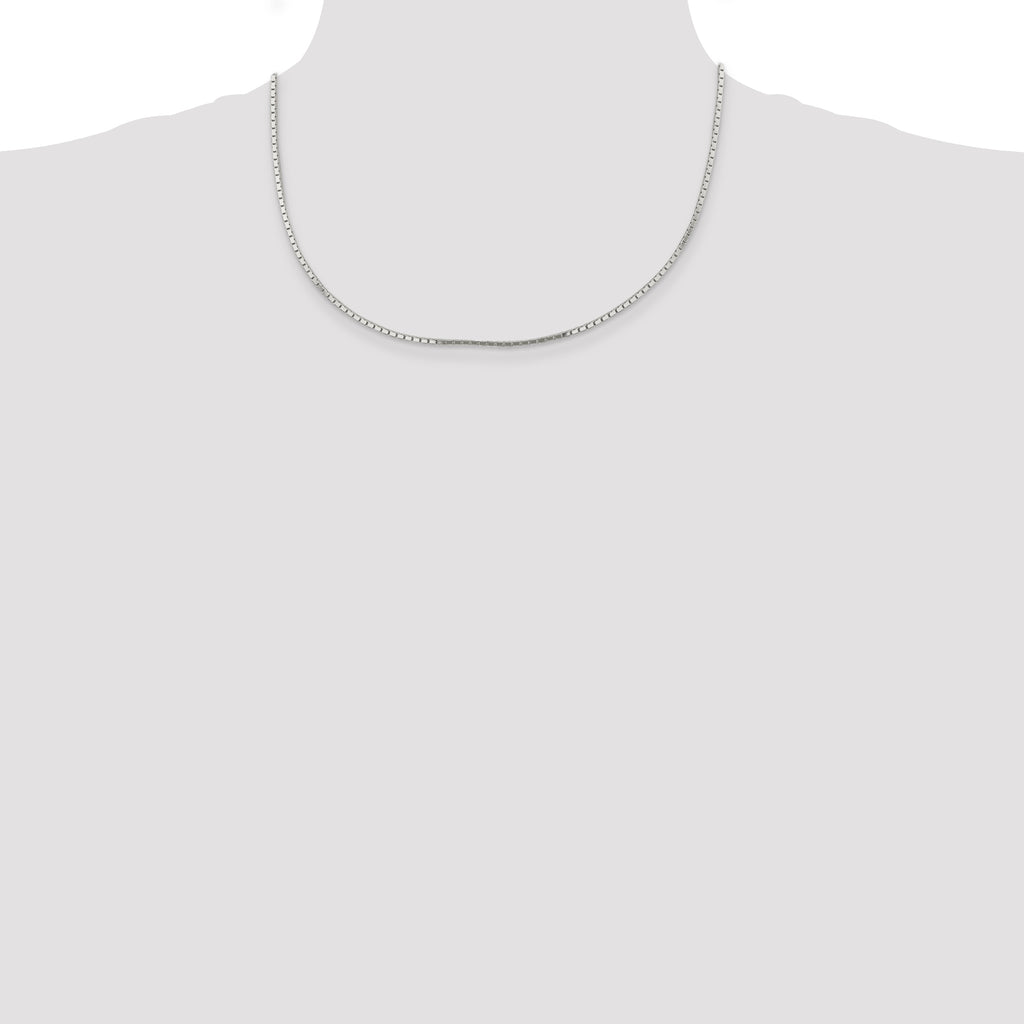 Sterling Silver 1.5mm Mirror Box Chain