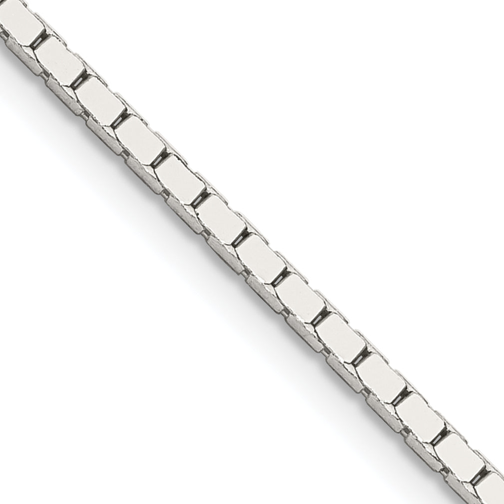 Sterling Silver Box Chain Necklace 1.5mm