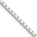 Sterling Silver Box Chain Necklace 1.5mm
