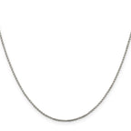 Sterling Silver Box Chain Necklace 1.25mm