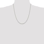 Twisted Box Chain in Sterling Silver, 1.25mm - Sophia Jewelers