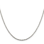 Sterling Silver Box Chain Necklace 1.75mm