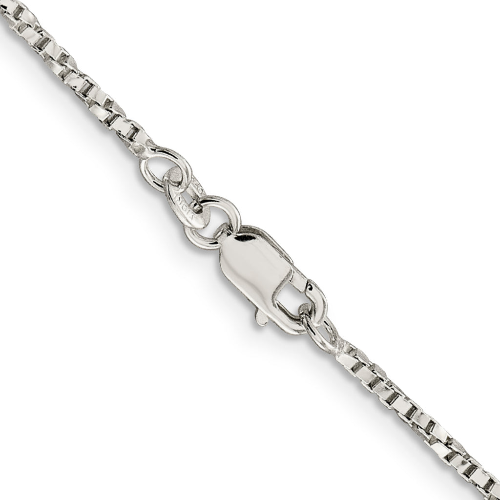 Sterling Silver Box Chain Necklace 1.75mm