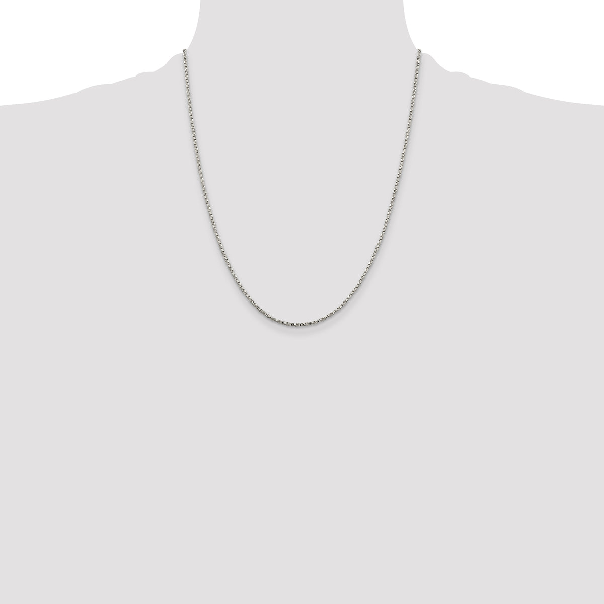 Sterling Silver 1.75mm Twisted Box Chain