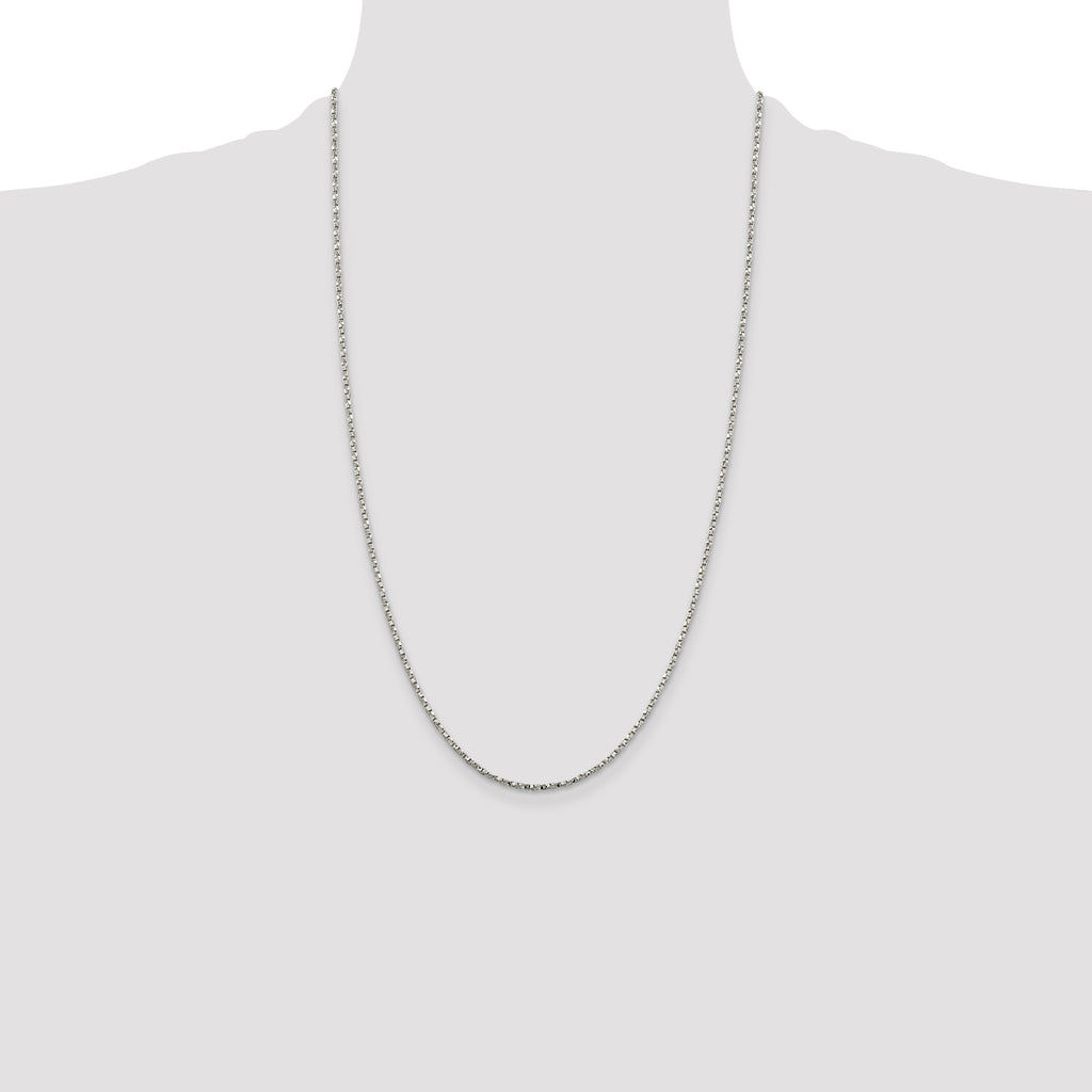 Sterling Silver 1.75mm Twisted Box Chain