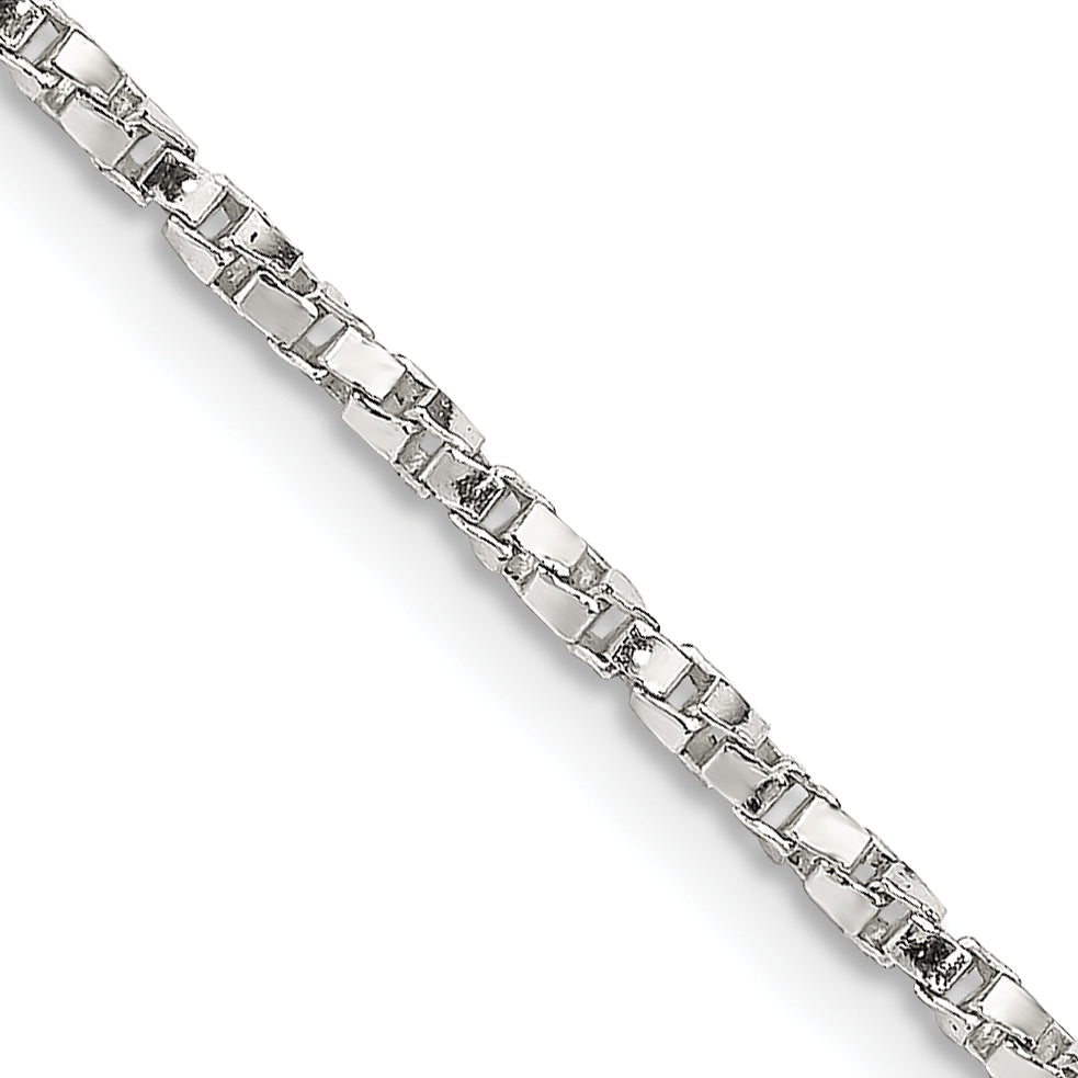Sterling Silver Box Chain Necklace 1.75mm