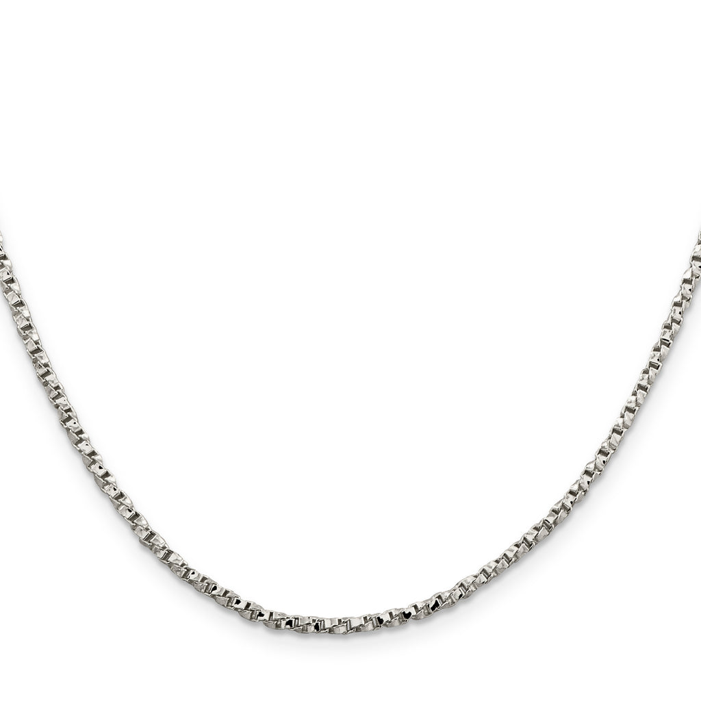 Sterling Silver 2.25mm Twisted Box Chain