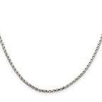 Sterling Silver Box Chain Necklace 2.25mm