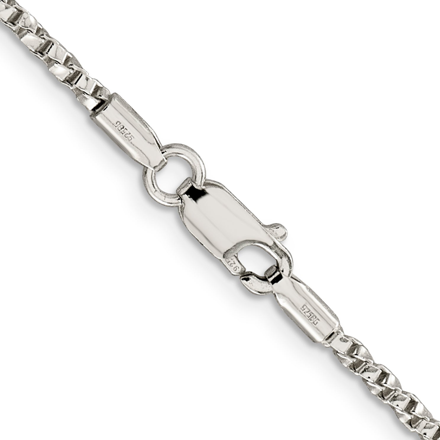 Sterling Silver Box Chain Necklace 2.25mm