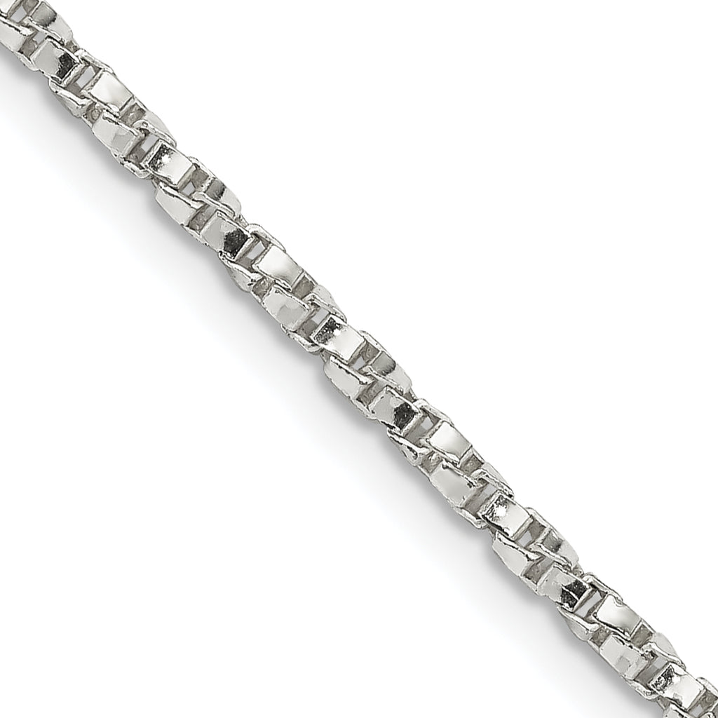 Sterling Silver Box Chain Necklace 2.25mm
