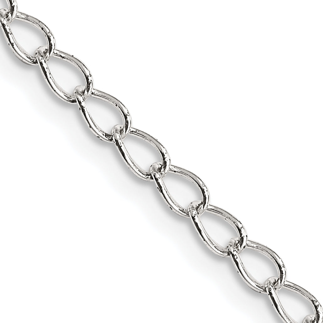 Sterling Silver Curb Chain Necklace 3mm Main image