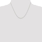 Sterling Silver .6mm Mirror Box Chain With 2in Extension
