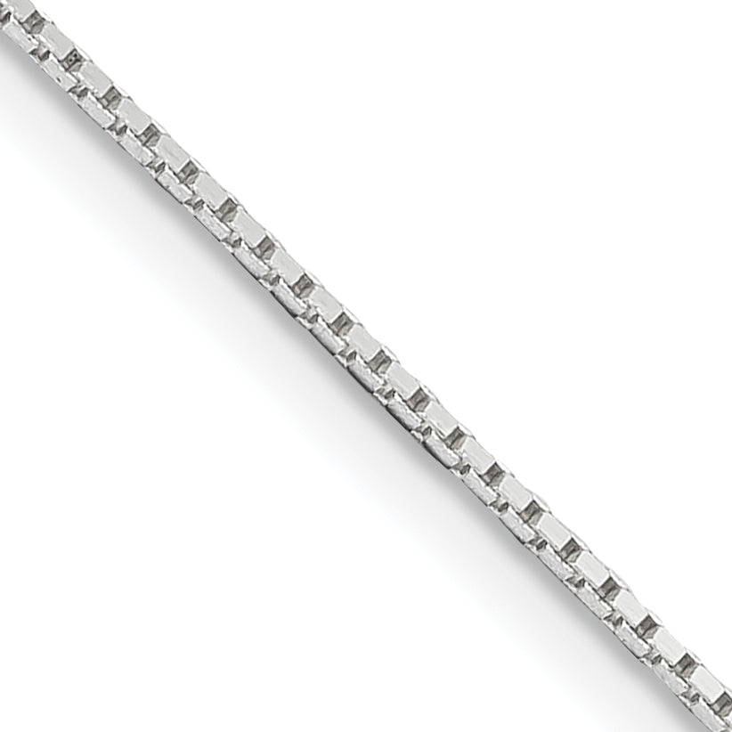 Sterling Silver .6mm Mirror Box Chain With 2in Extension
