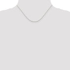 Sterling Silver Rhodium-Plated .6mm Mirror Box Chain