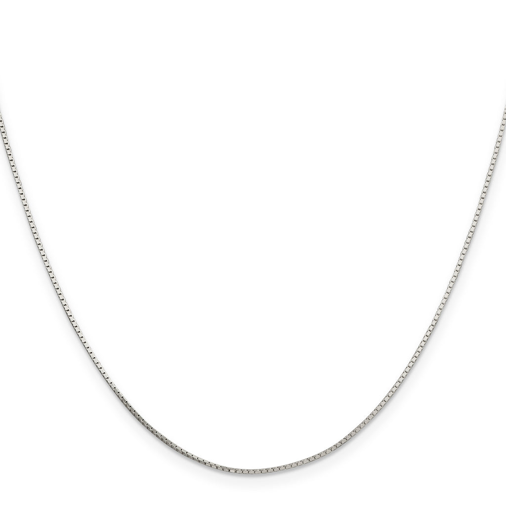 Sterling Silver .7mm Mirror Box Chain With 2in Extension