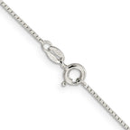 Sterling Silver Box Chain Necklace 0.7mm