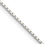 Sterling Silver Box Chain Necklace 0.7mm