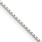Mirror Box Chain in Sterling Silver, 0.7mm