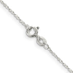 Sterling Silver Serpentine Chain Necklace 1mm