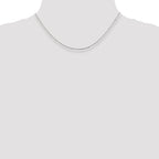 Sterling Silver Serpentine Chain Necklace 1mm