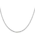 Sterling Silver Serpentine Chain Necklace 1.6mm