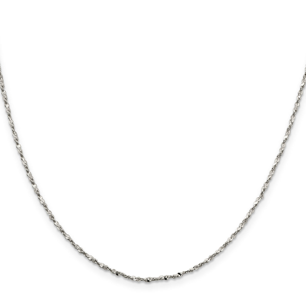 Sterling Silver 1.6mm Twisted Serpentine Chain