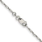 Sterling Silver Serpentine Chain Necklace 1.6mm