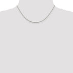 Sterling Silver Serpentine Chain Necklace 1.6mm