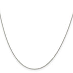 Sterling Silver Curb Chain Necklace 1mm