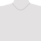 Sterling Silver Curb Chain Necklace 1mm