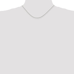 Sterling Silver 1mm Open Elongated Link Curb Chain