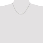 Sterling Silver 1mm Open Elongated Link Curb Chain